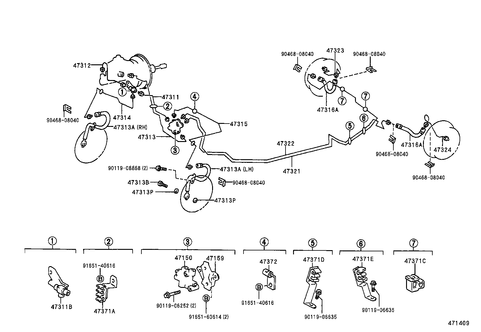  SPRINTER CARIB |  BRAKE TUBE CLAMP
