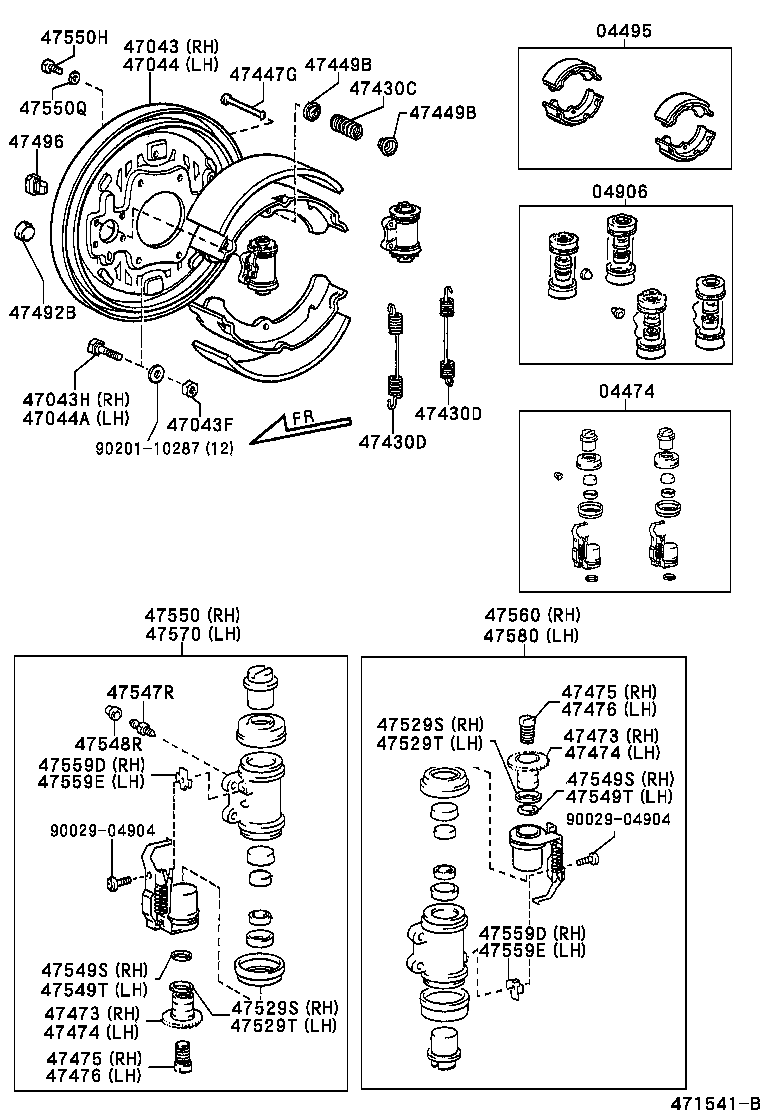  DYNA 150 TOYOACE G15 |  REAR DRUM BRAKE WHEEL CYLINDER BACKING PLATE