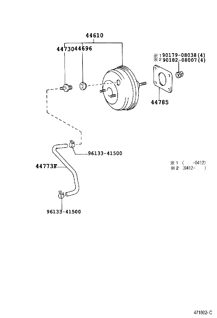  PLATZ |  BRAKE BOOSTER VACUUM TUBE