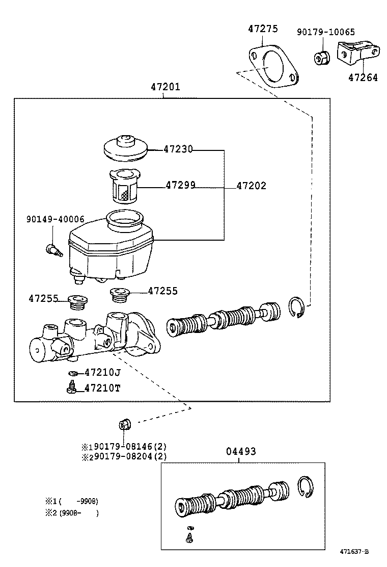  LAND CRUISER S T H T |  BRAKE MASTER CYLINDER