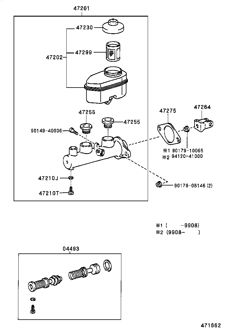  MARK 2 WG |  BRAKE MASTER CYLINDER