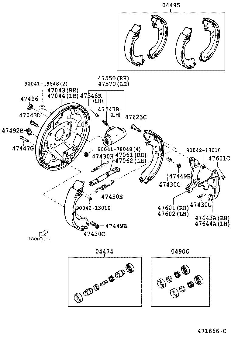  CAMI |  REAR DRUM BRAKE WHEEL CYLINDER BACKING PLATE