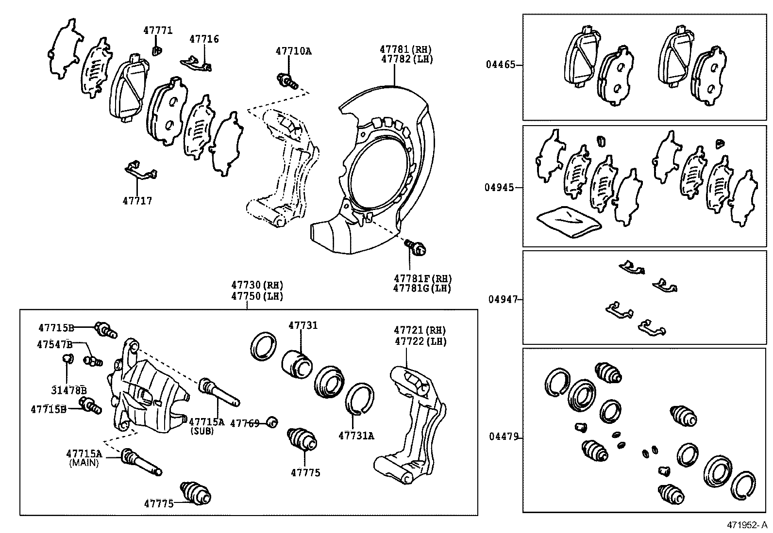  ESTIMA T L |  FRONT DISC BRAKE CALIPER DUST COVER