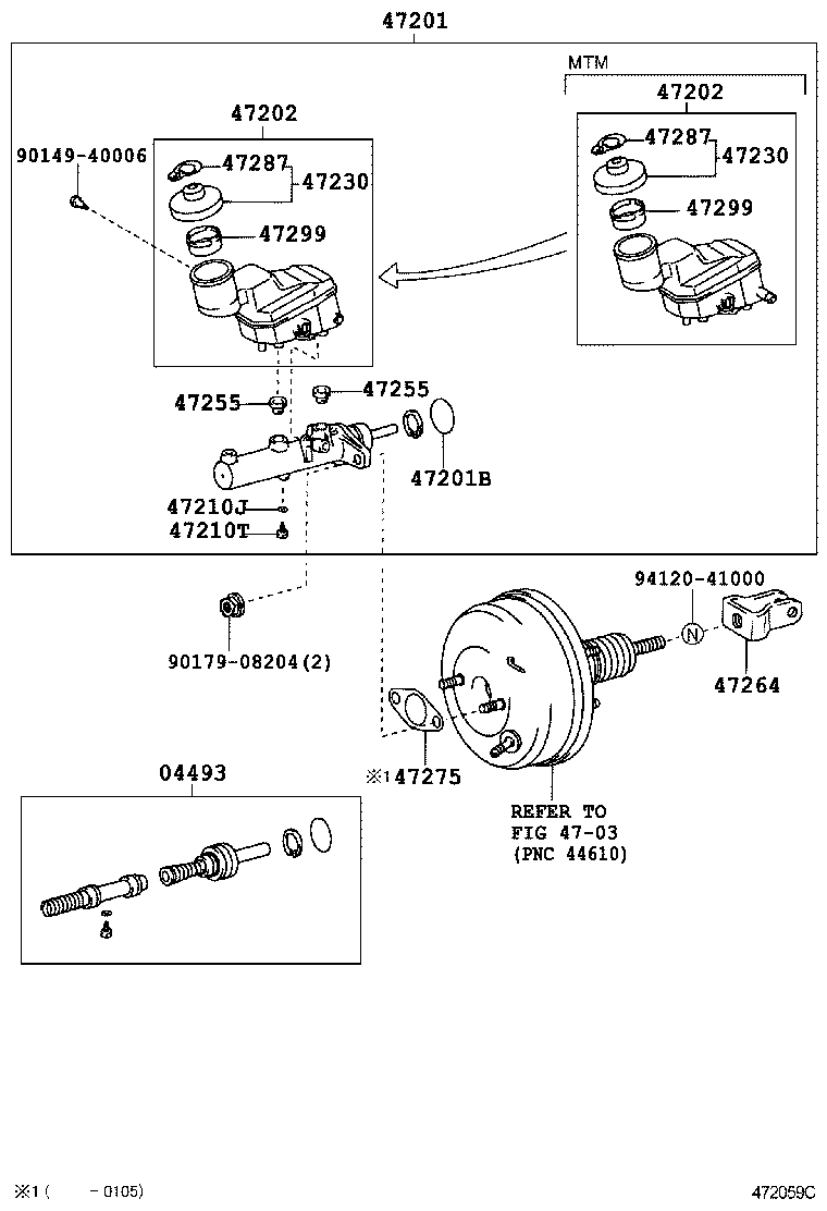  RAV4 J L |  BRAKE MASTER CYLINDER