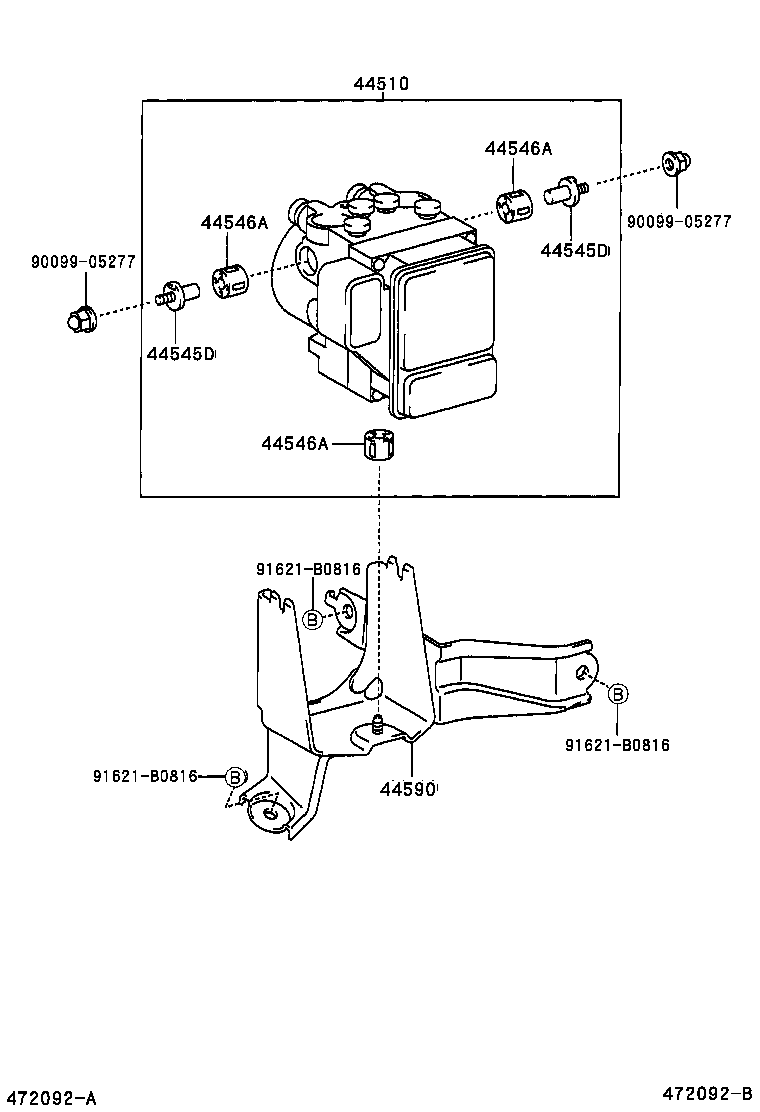  RAV4 J L |  BRAKE TUBE CLAMP