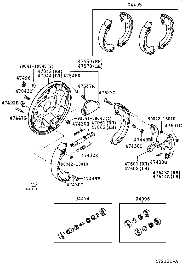  CAMI |  REAR DRUM BRAKE WHEEL CYLINDER BACKING PLATE