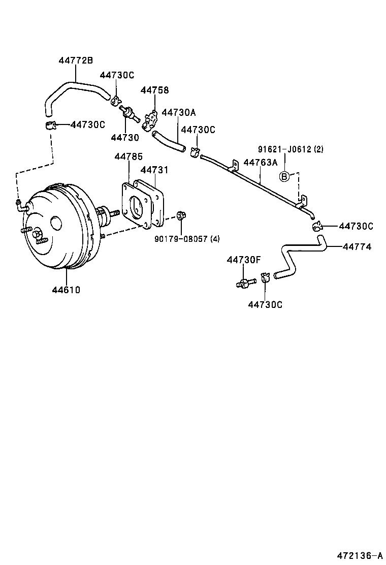  HILUX |  BRAKE BOOSTER VACUUM TUBE