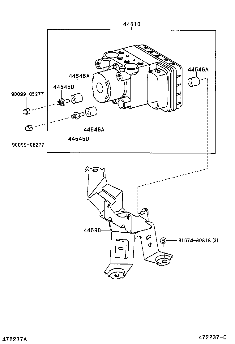  ESTIMA T L |  BRAKE TUBE CLAMP