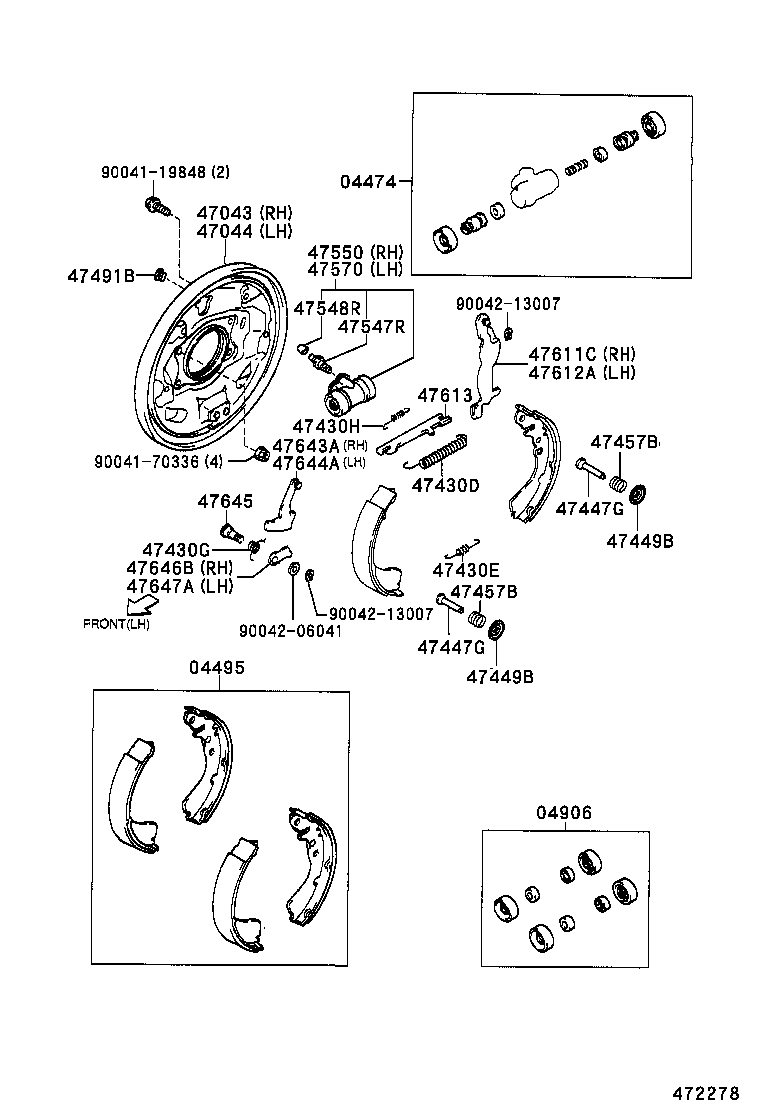  SPARKY |  REAR DRUM BRAKE WHEEL CYLINDER BACKING PLATE