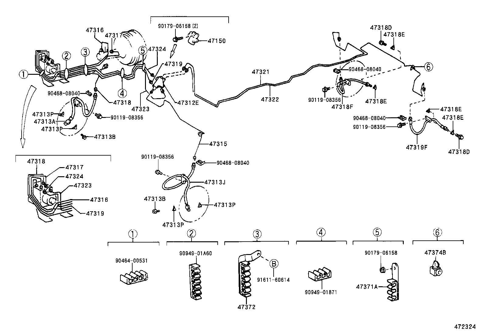  HARRIER |  BRAKE TUBE CLAMP