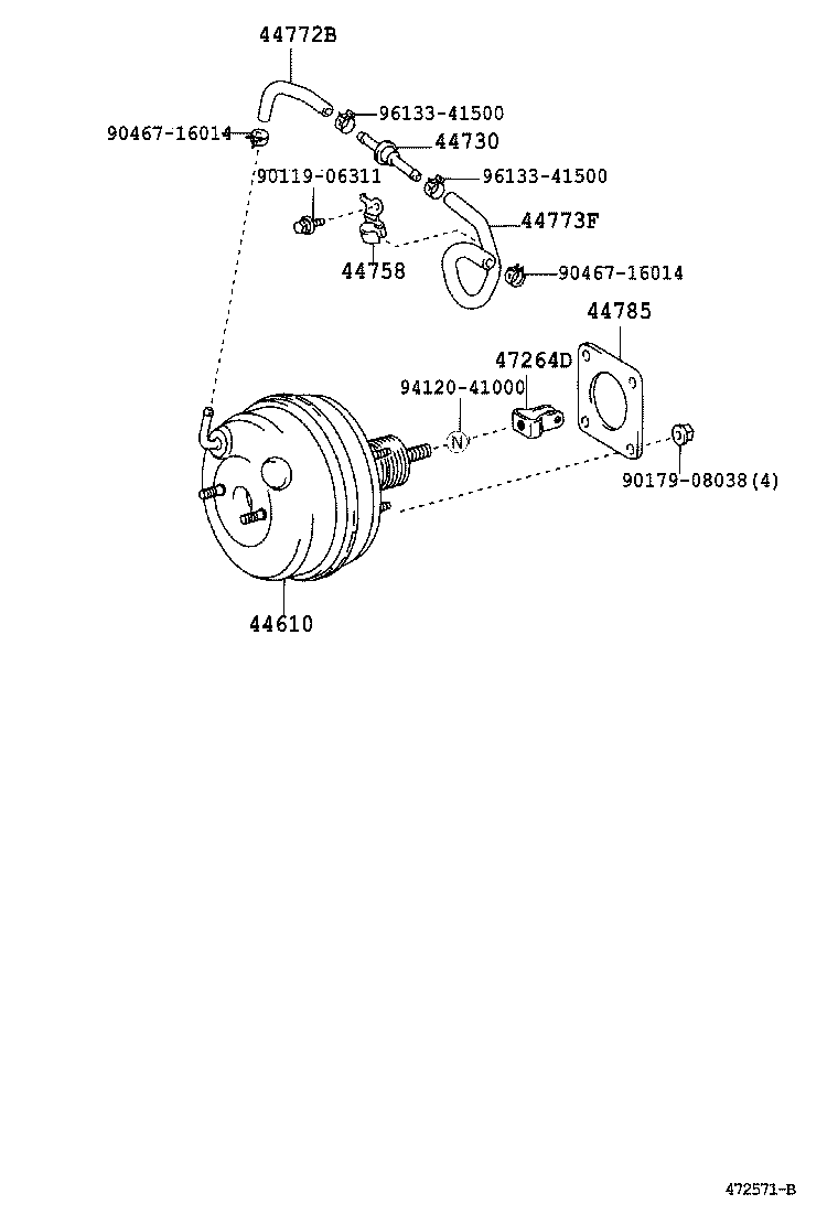  WINDOM |  BRAKE BOOSTER VACUUM TUBE