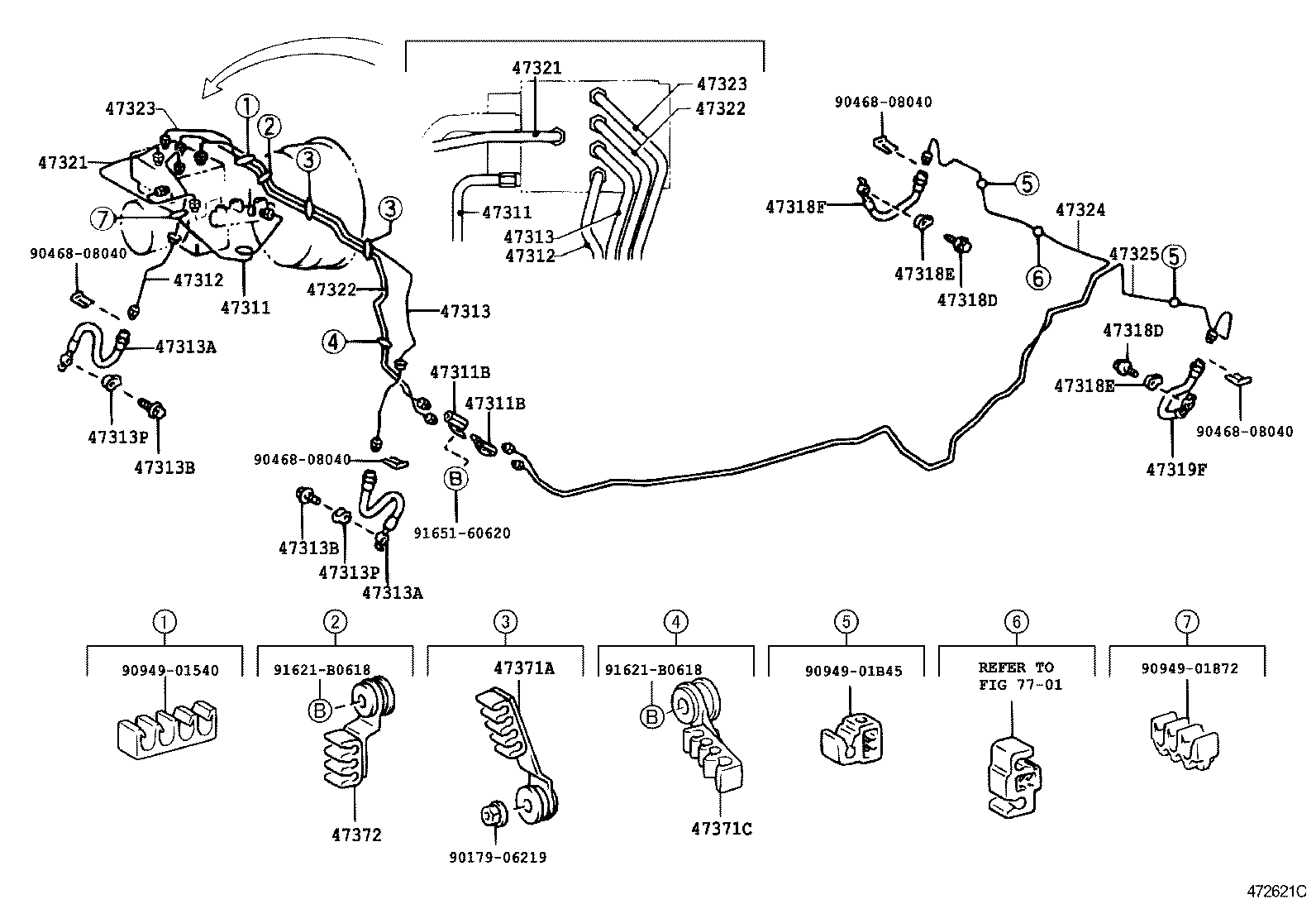  ALTEZZA ALTEZZA GITA |  BRAKE TUBE CLAMP