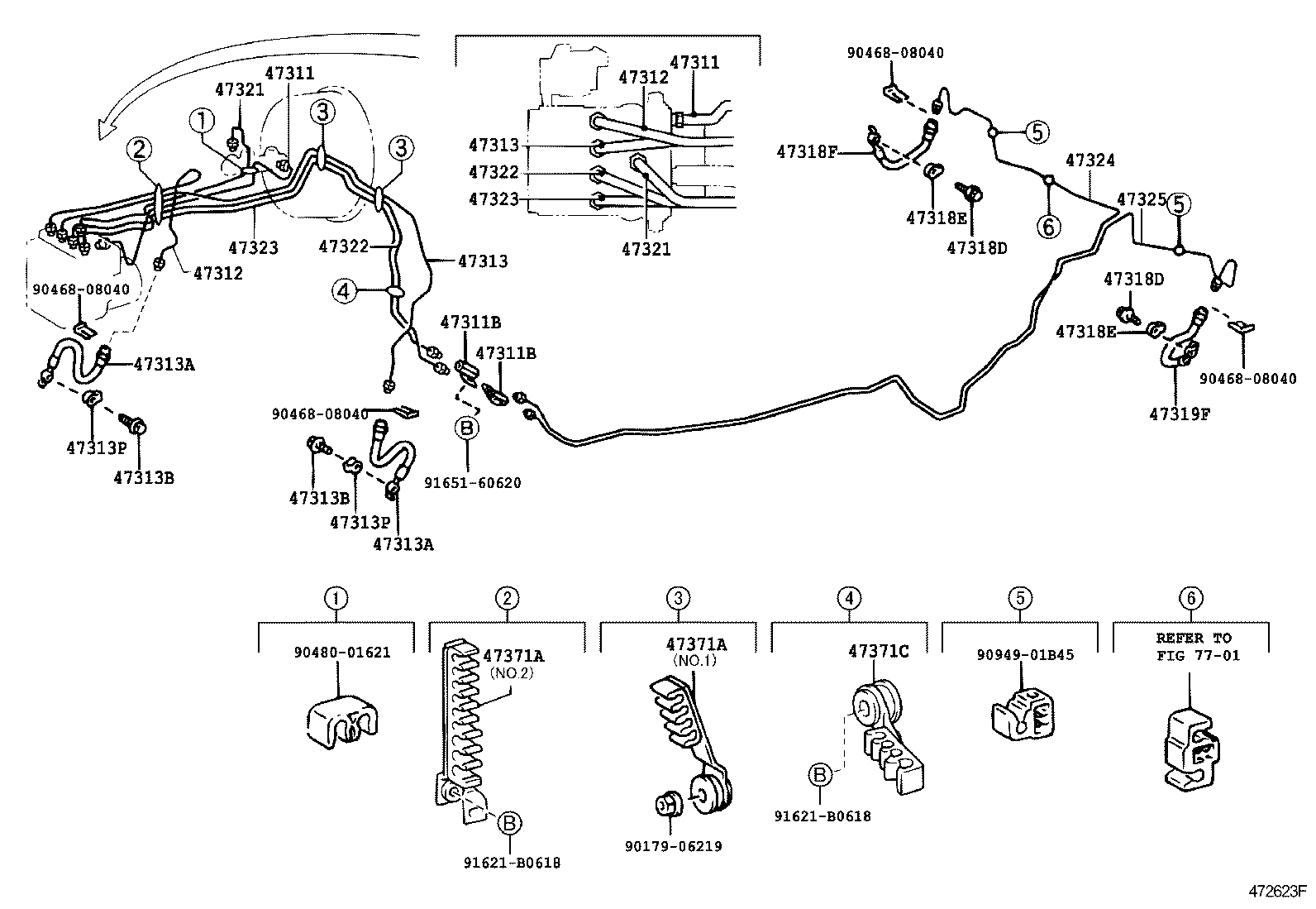  ALTEZZA ALTEZZA GITA |  BRAKE TUBE CLAMP