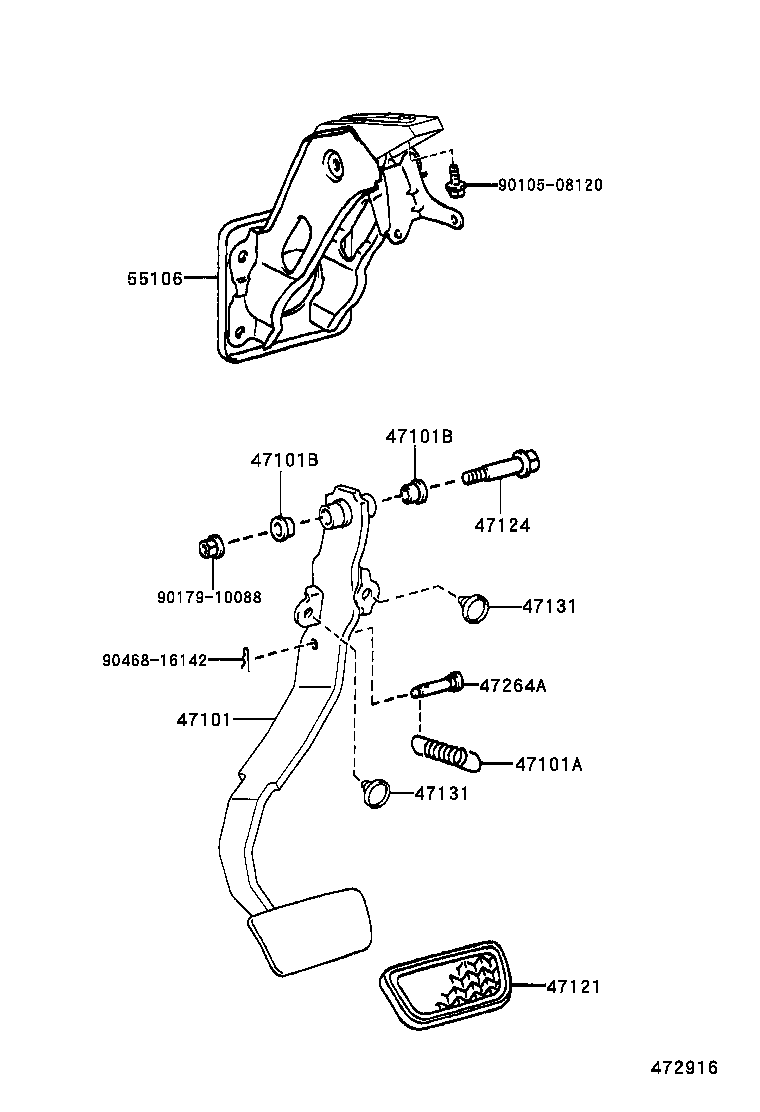  BB OPEN DECK |  BRAKE PEDAL BRACKET