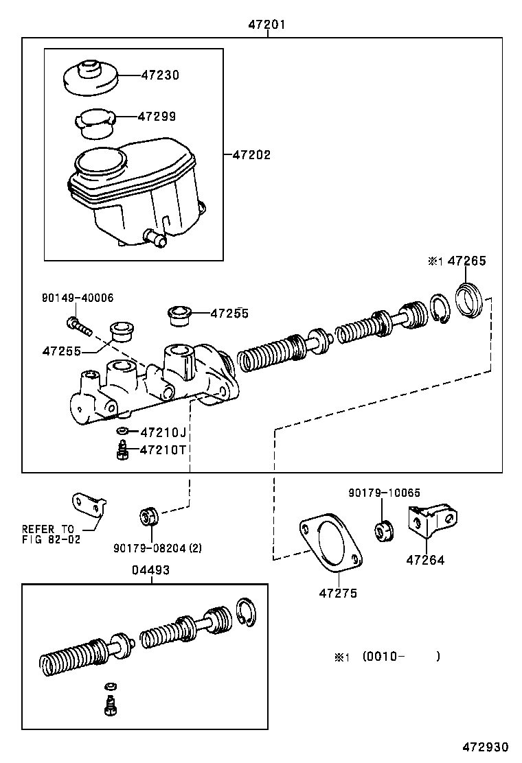  GRANVIA GRAND HIACE |  BRAKE MASTER CYLINDER