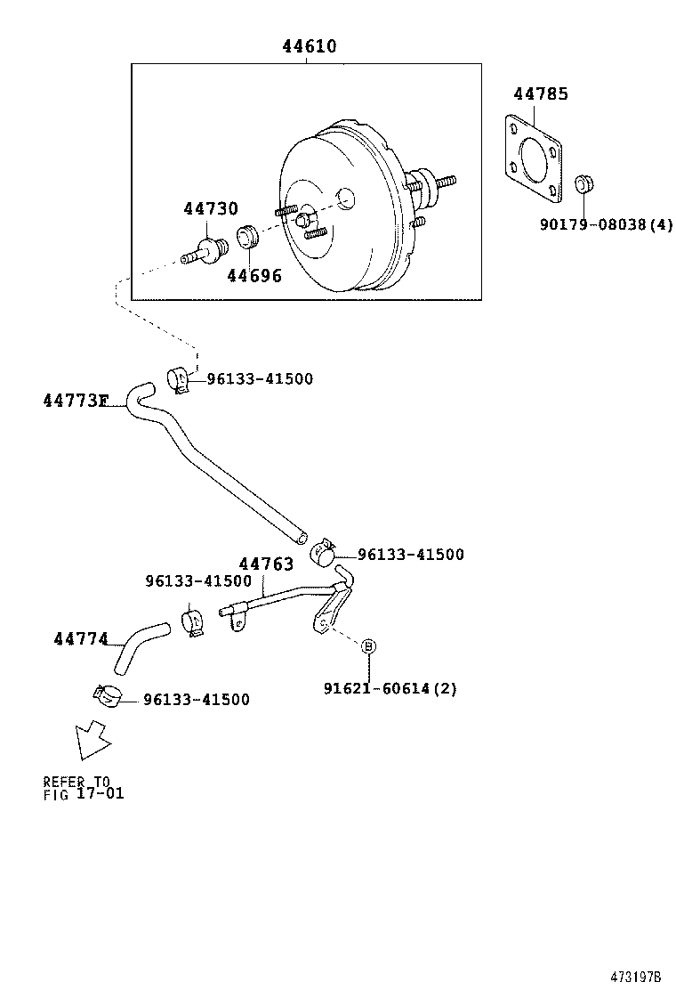  BB OPEN DECK |  BRAKE BOOSTER VACUUM TUBE