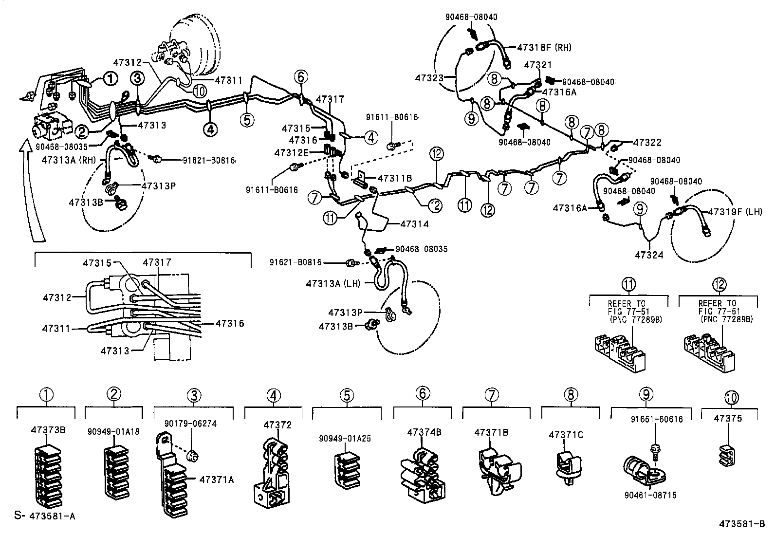  ESTIMA T L |  BRAKE TUBE CLAMP