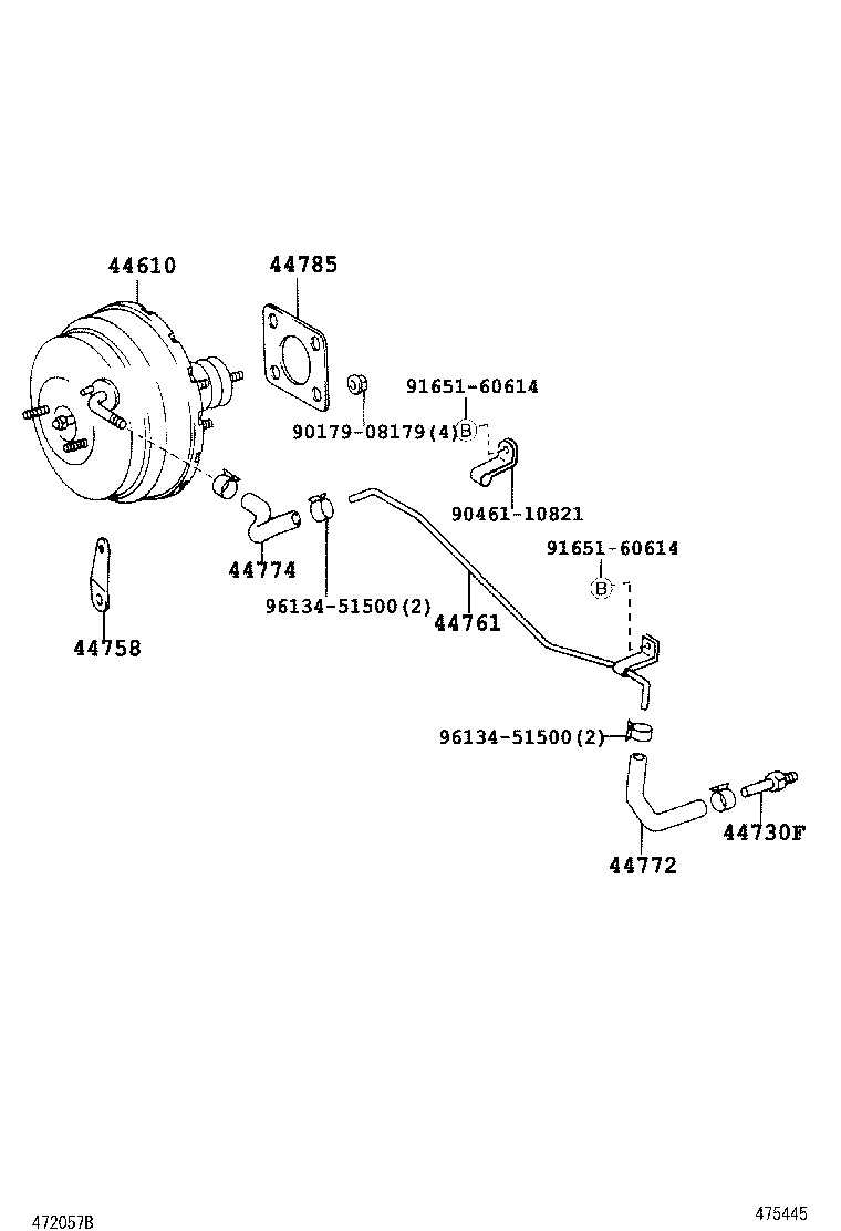 GRANVIA GRAND HIACE |  BRAKE BOOSTER VACUUM TUBE