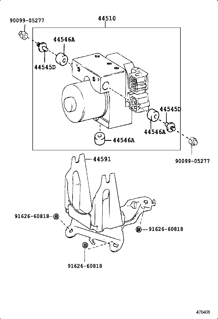  ESTIMA EMINA LUCIDA |  BRAKE TUBE CLAMP