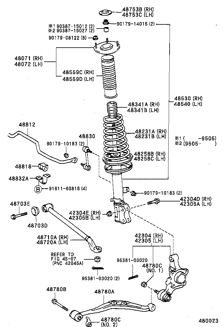  CARINA ED |  REAR SPRING SHOCK ABSORBER