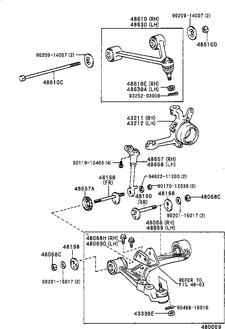 SOARER |  FRONT AXLE ARM STEERING KNUCKLE