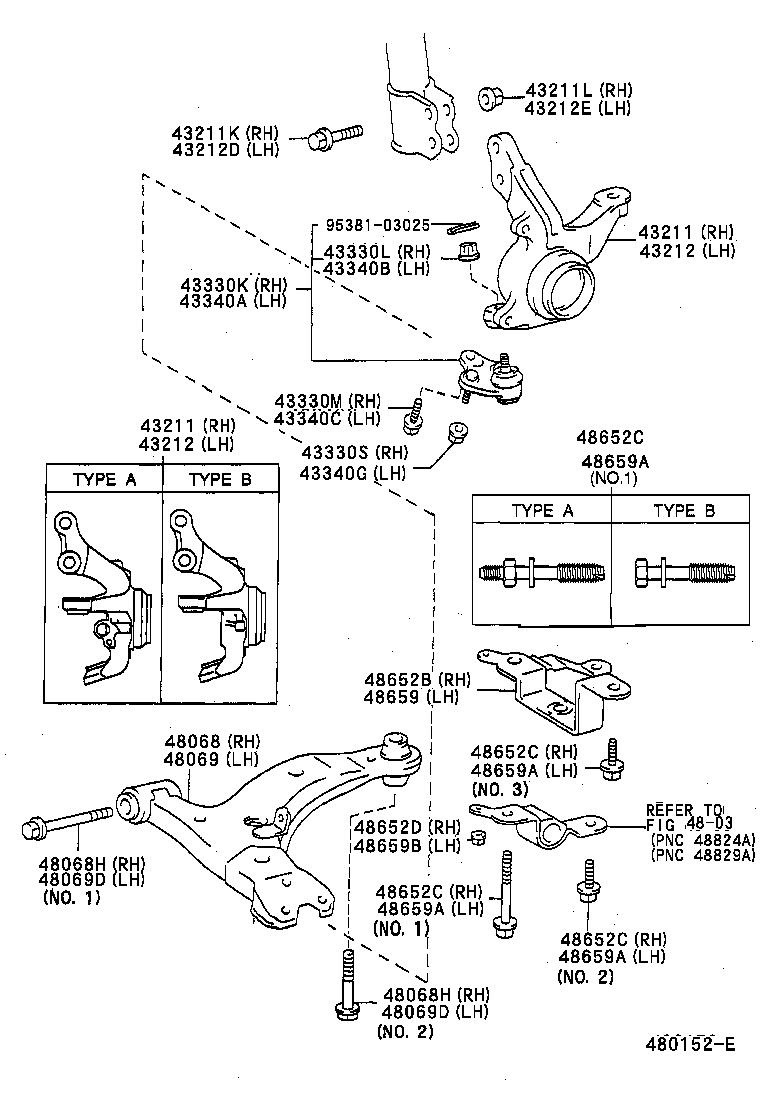  LVN CRE TRN MRN |  FRONT AXLE ARM STEERING KNUCKLE