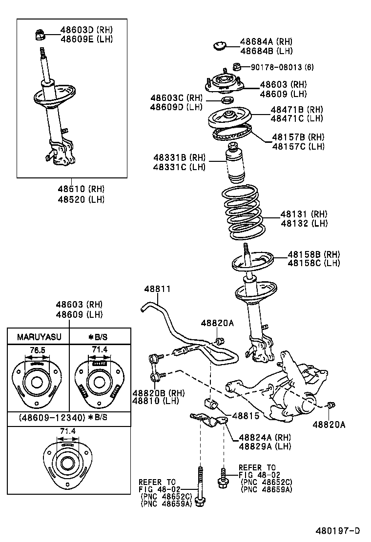  SPRINTER CARIB |  FRONT SPRING SHOCK ABSORBER