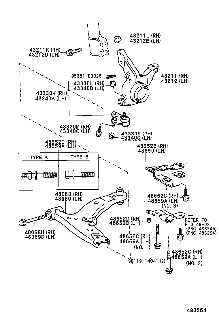 SPRINTER CARIB |  FRONT AXLE ARM STEERING KNUCKLE