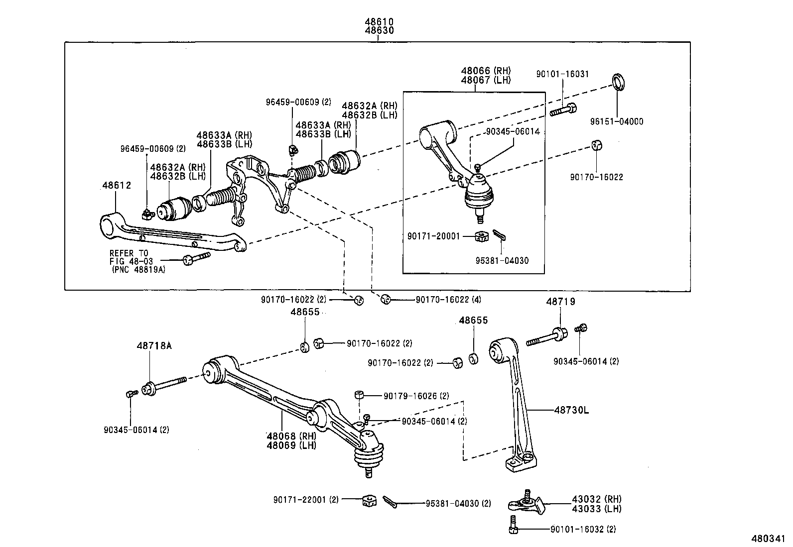  DYNA 200 TOYOACE G25 |  FRONT AXLE ARM STEERING KNUCKLE
