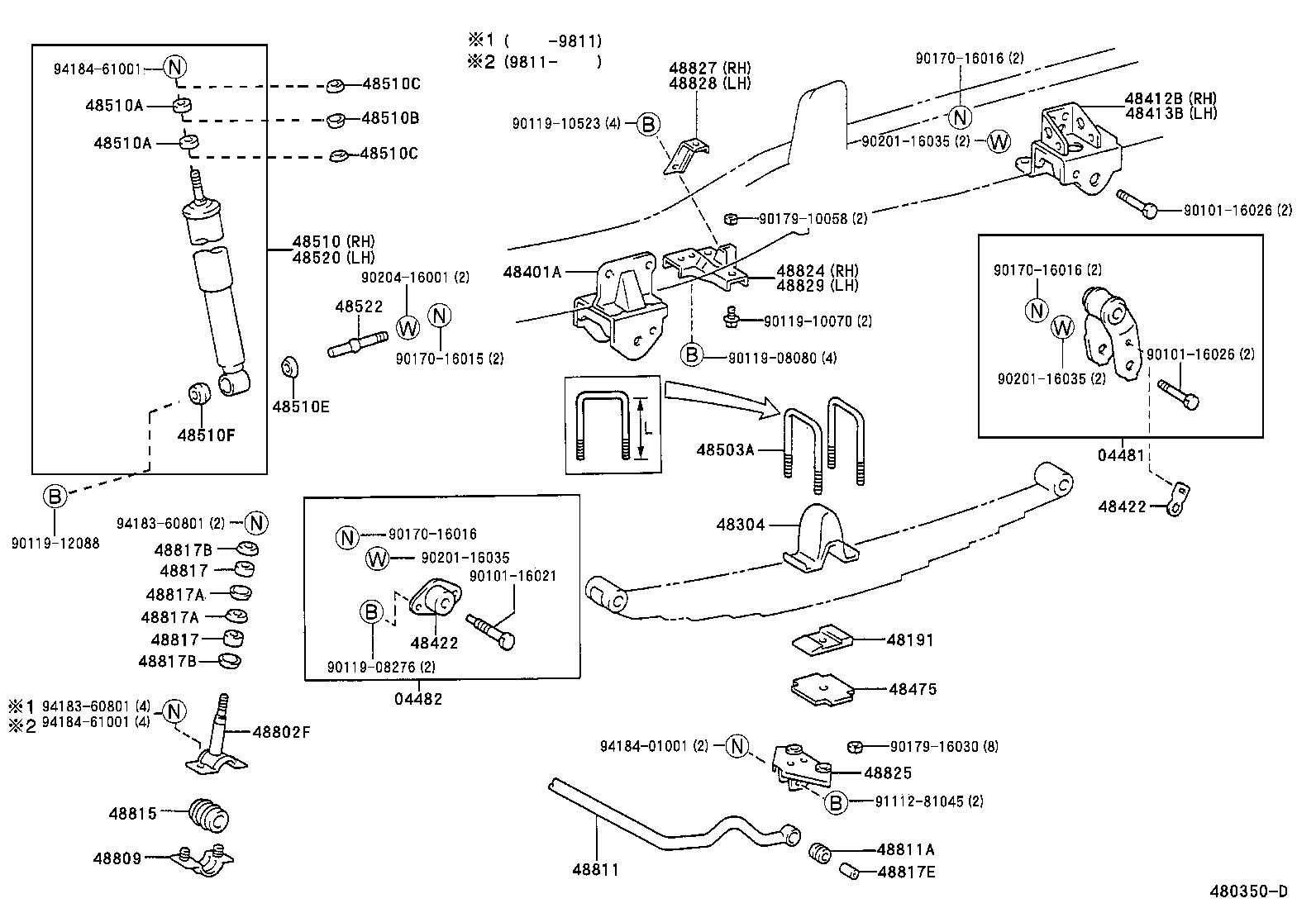  DYNA 200 TOYOACE G25 |  FRONT SPRING SHOCK ABSORBER