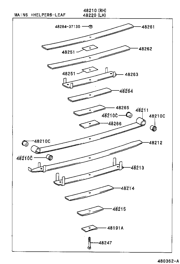  DYNA 200 TOYOACE G25 |  REAR SPRING SHOCK ABSORBER