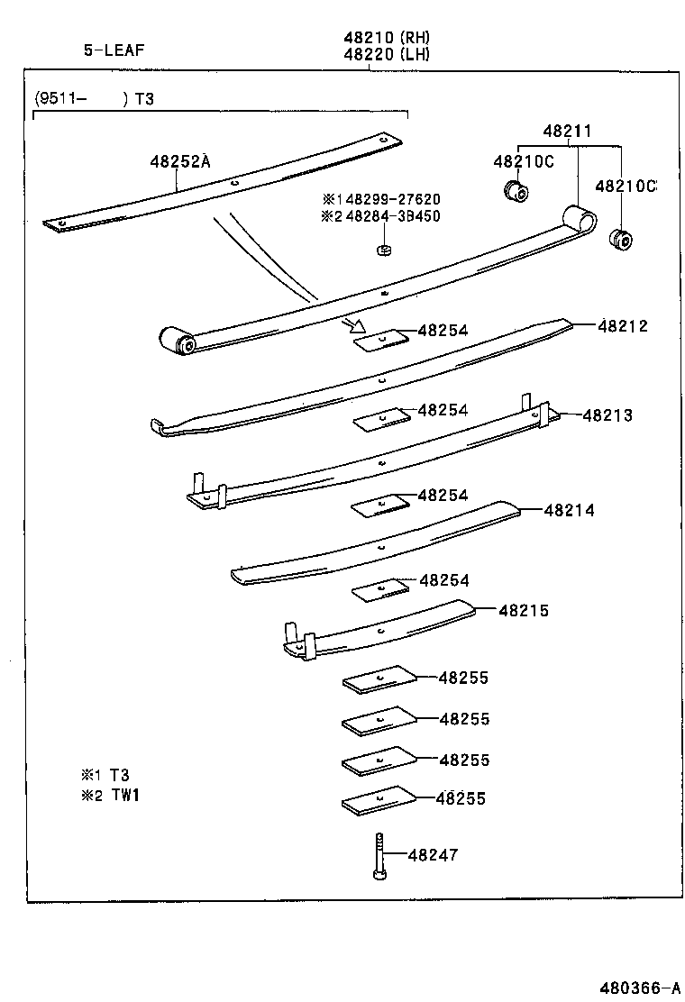  DYNA 200 TOYOACE G25 |  REAR SPRING SHOCK ABSORBER