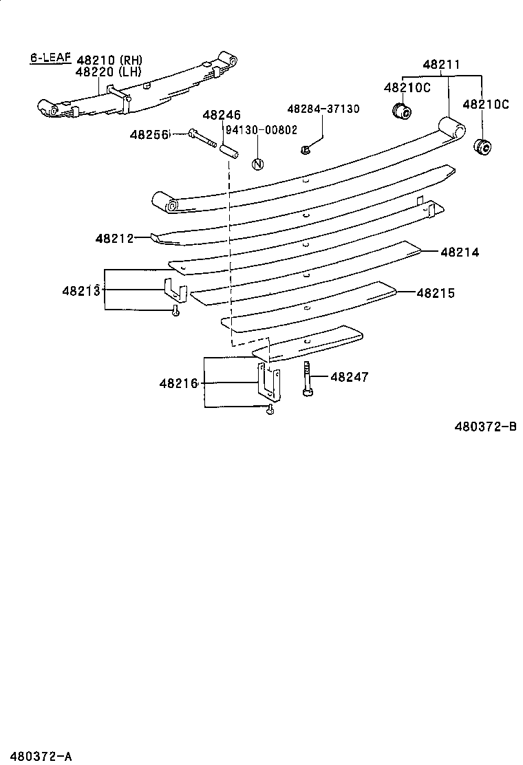  DYNA 200 TOYOACE G25 |  REAR SPRING SHOCK ABSORBER