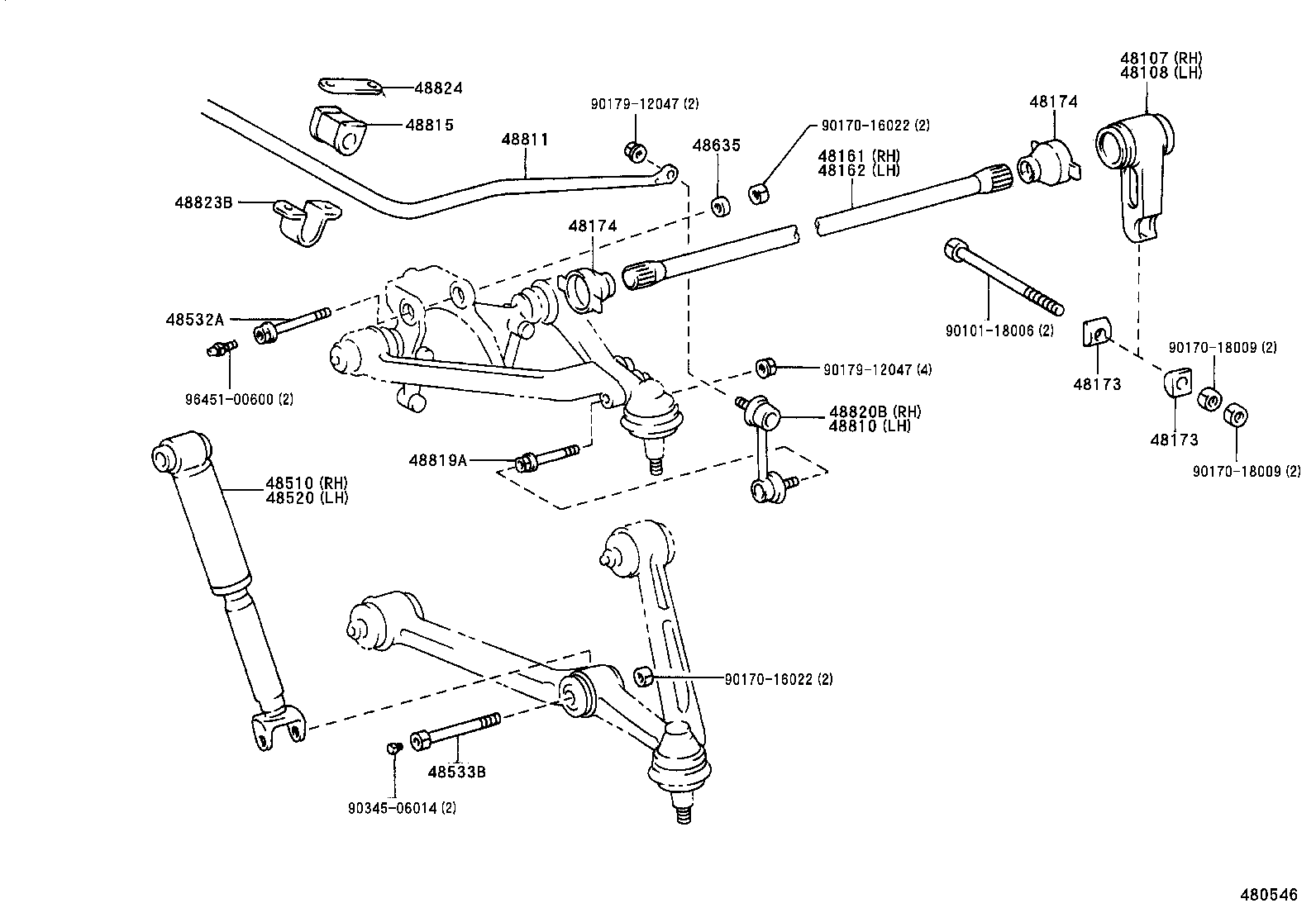  DYNA 200 TOYOACE G25 |  FRONT SPRING SHOCK ABSORBER