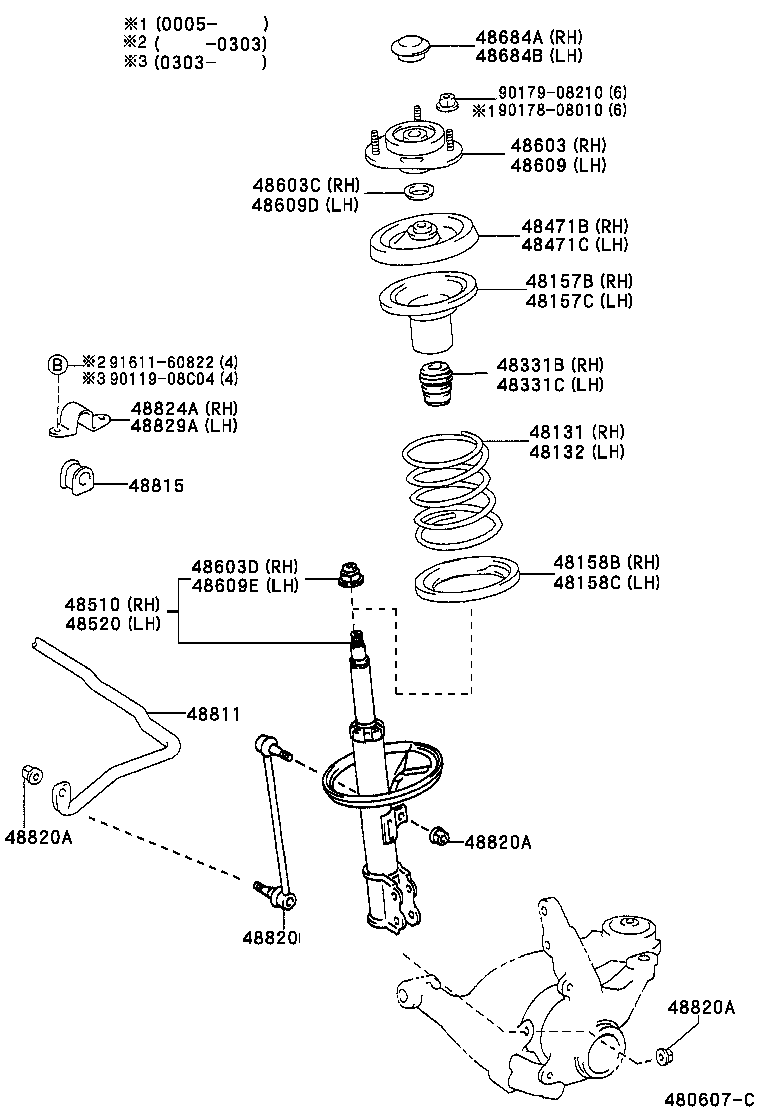  PRIUS |  FRONT SPRING SHOCK ABSORBER