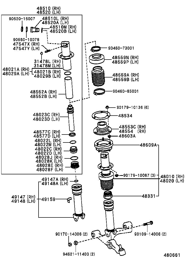  SOARER |  FRONT SPRING SHOCK ABSORBER