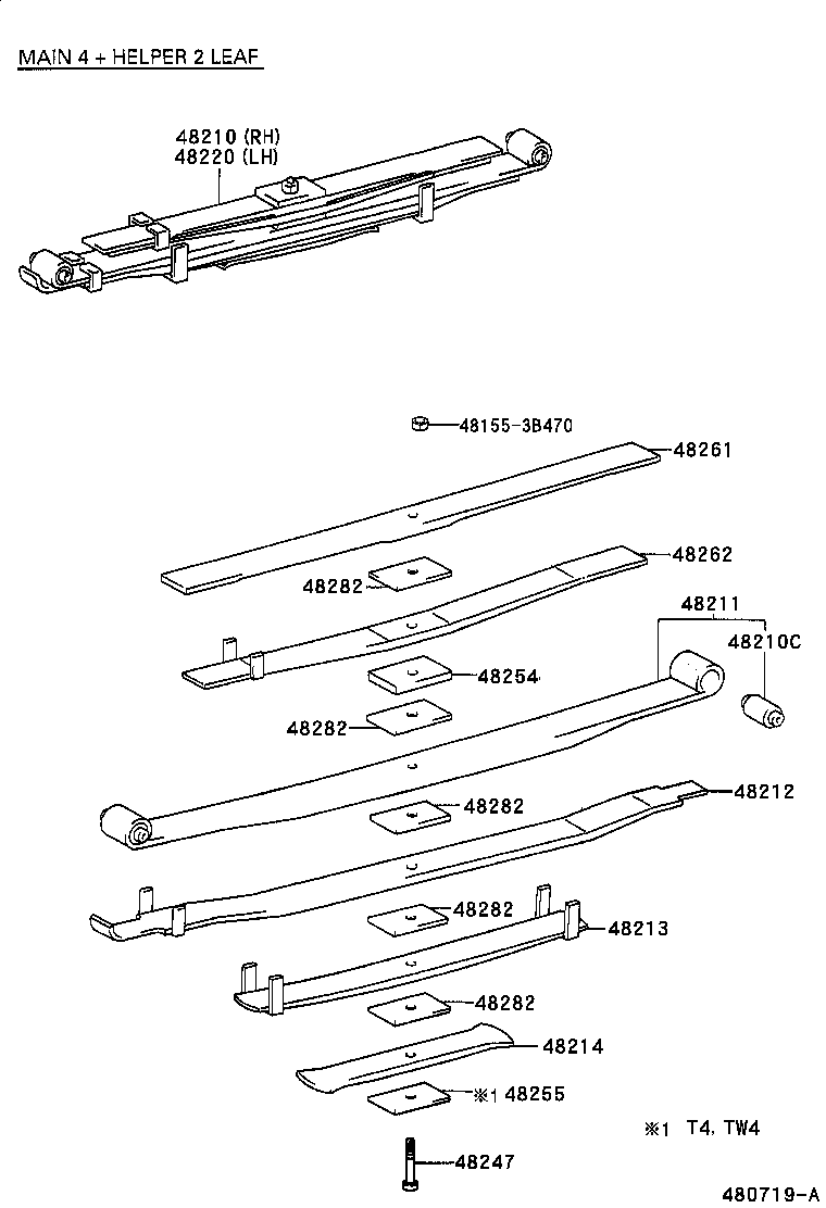  DYNA 200 TOYOACE G25 |  REAR SPRING SHOCK ABSORBER