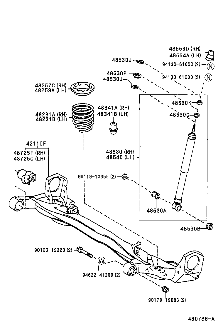  NADIA |  REAR SPRING SHOCK ABSORBER