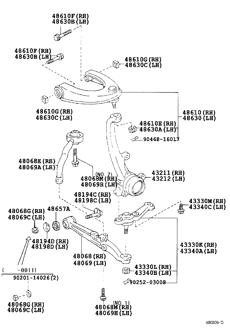  ALTEZZA ALTEZZA GITA |  FRONT AXLE ARM STEERING KNUCKLE