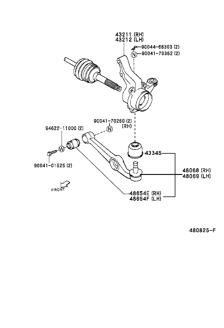  DUET |  FRONT AXLE ARM STEERING KNUCKLE
