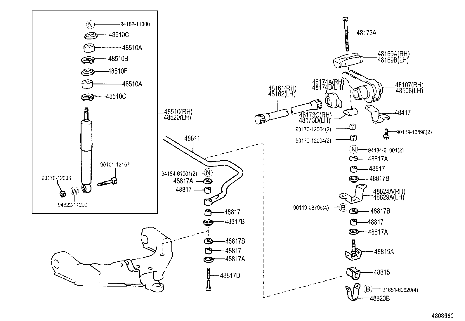 GRANVIA GRAND HIACE |  FRONT SPRING SHOCK ABSORBER