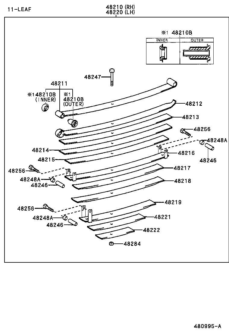 LAND CRUISER S T H T |  REAR SPRING SHOCK ABSORBER