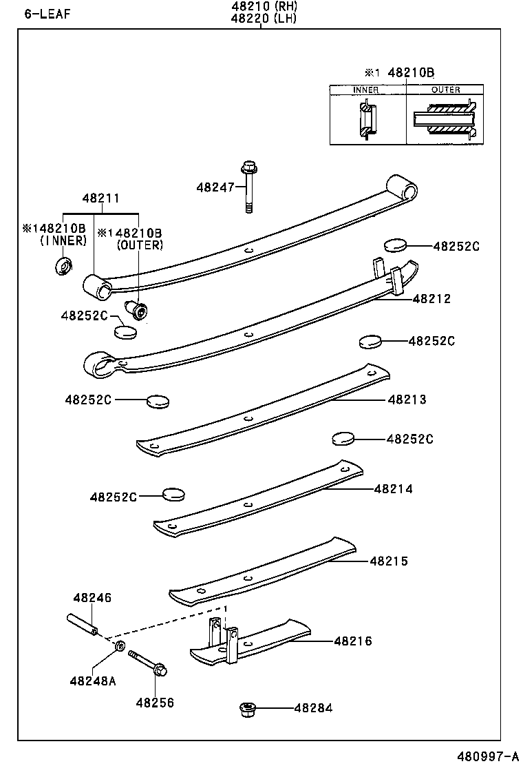  LAND CRUISER S T H T |  REAR SPRING SHOCK ABSORBER