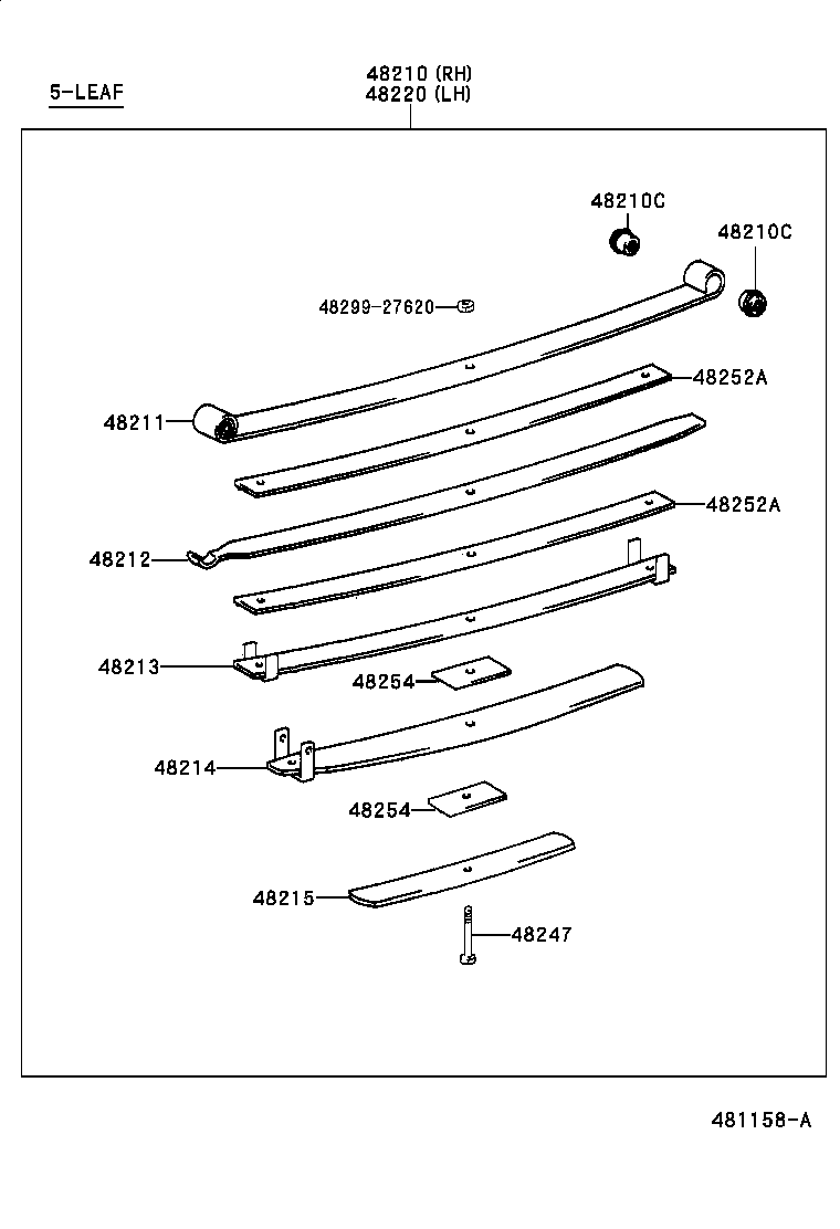  DYNA 200 TOYOACE G25 |  REAR SPRING SHOCK ABSORBER