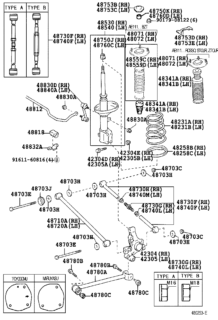  SPRINTER CARIB |  REAR SPRING SHOCK ABSORBER