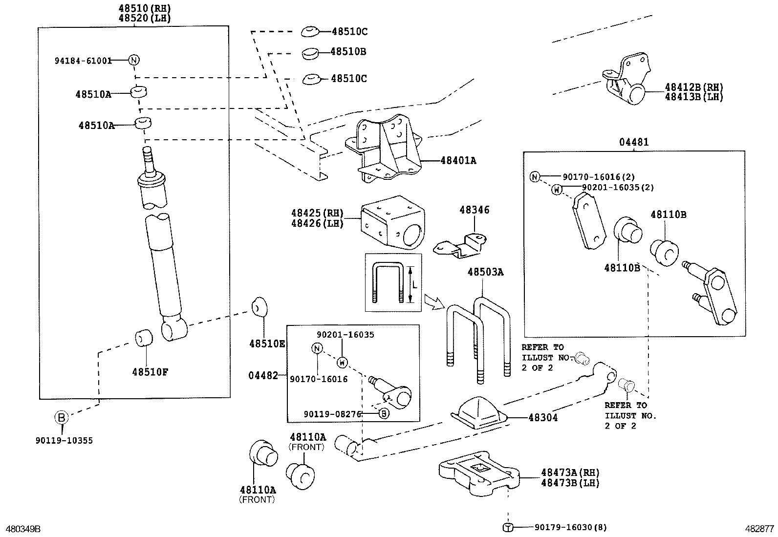 DYNA 200 TOYOACE G25 |  FRONT SPRING SHOCK ABSORBER