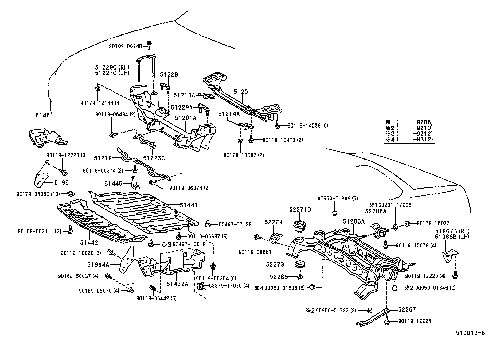  SOARER |  SUSPENSION CROSSMEMBER UNDER COVER