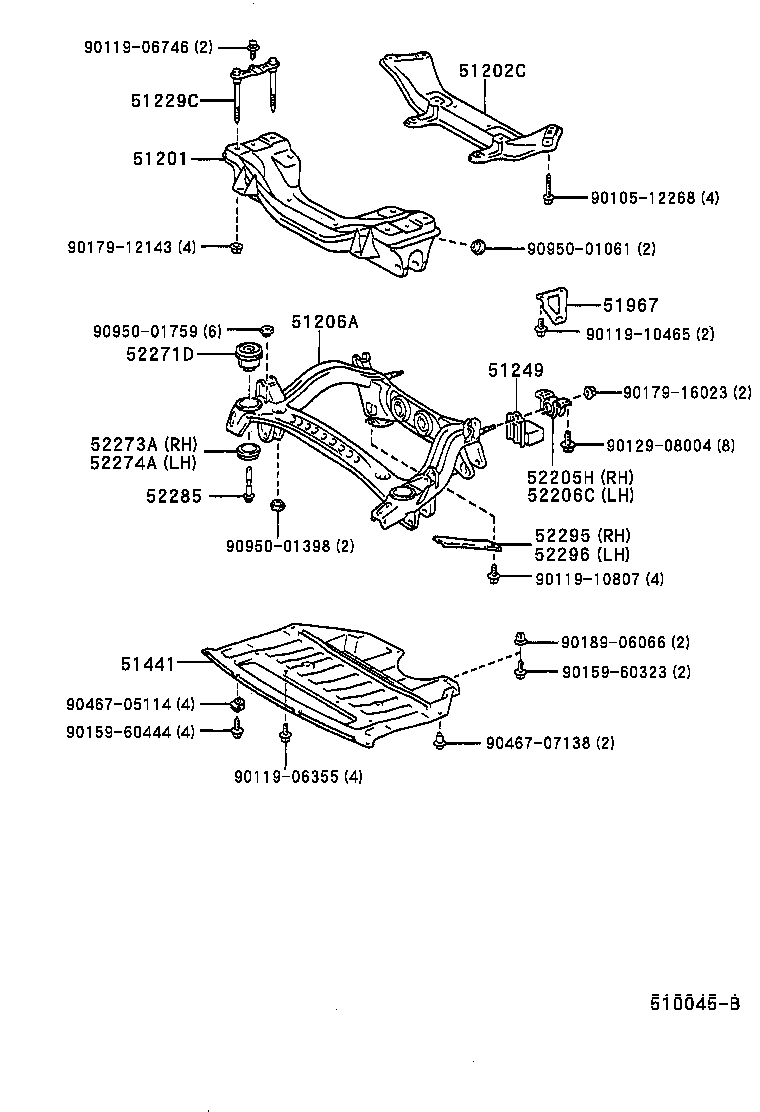  CHASER |  SUSPENSION CROSSMEMBER UNDER COVER