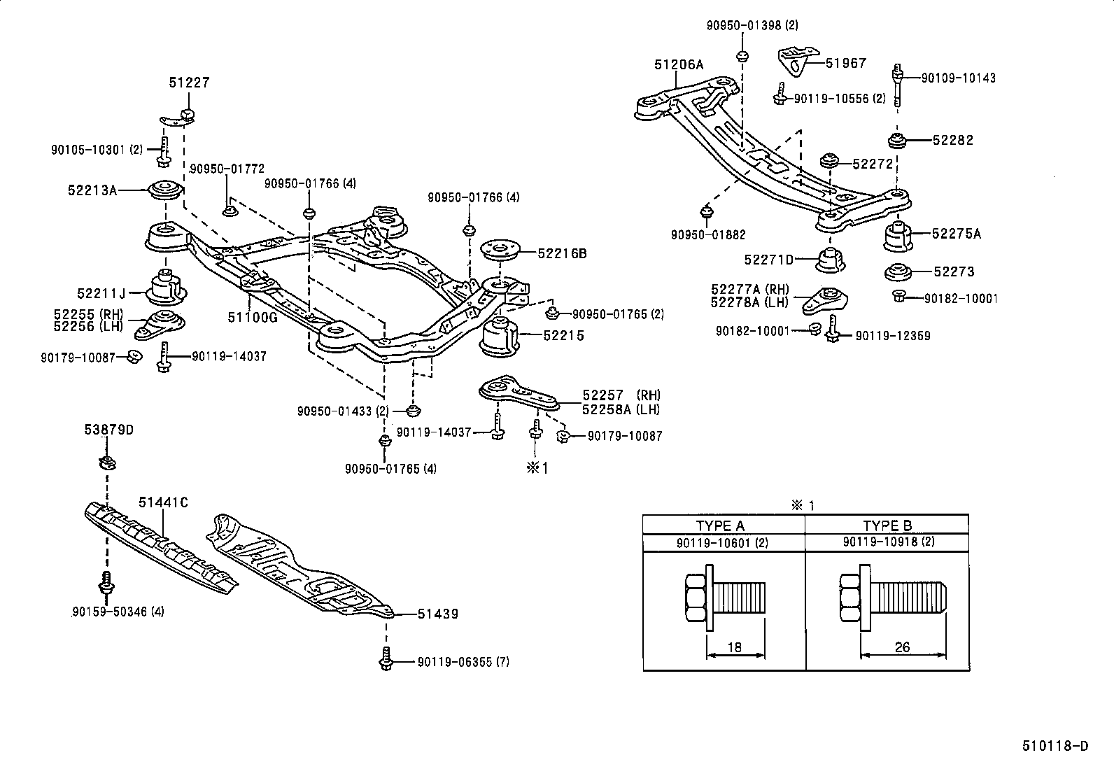  MARK 2 WG |  SUSPENSION CROSSMEMBER UNDER COVER