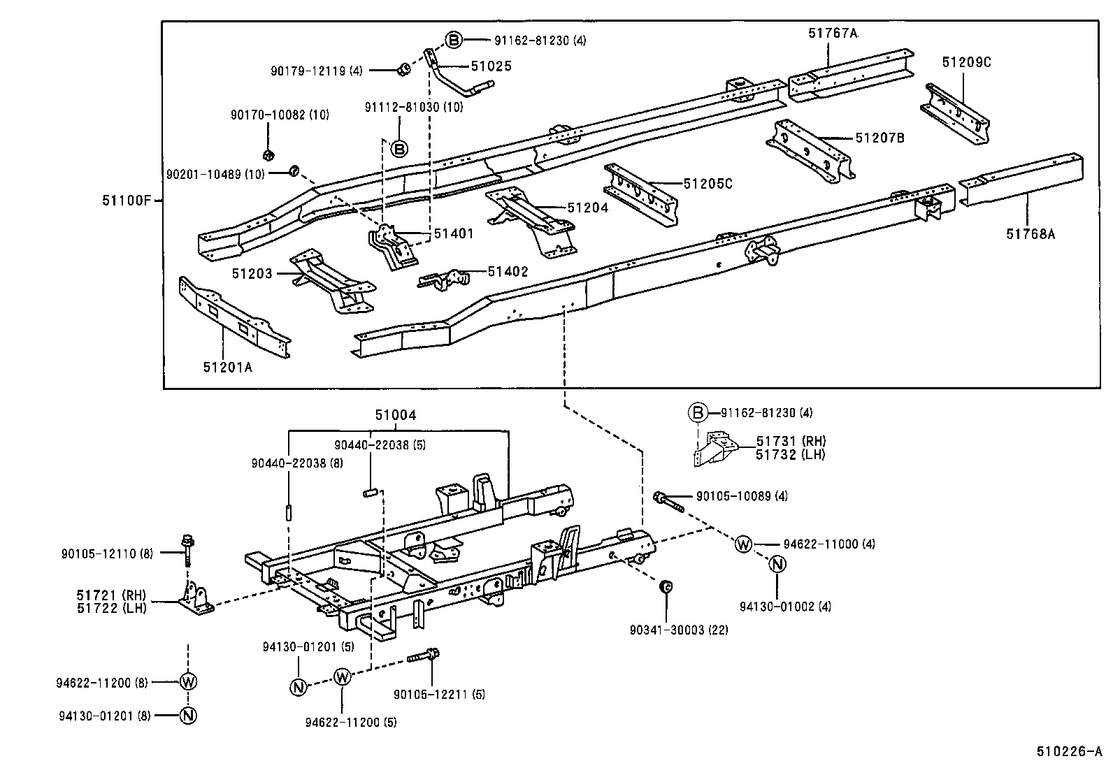  DYNA 200 TOYOACE G25 |  FRAME